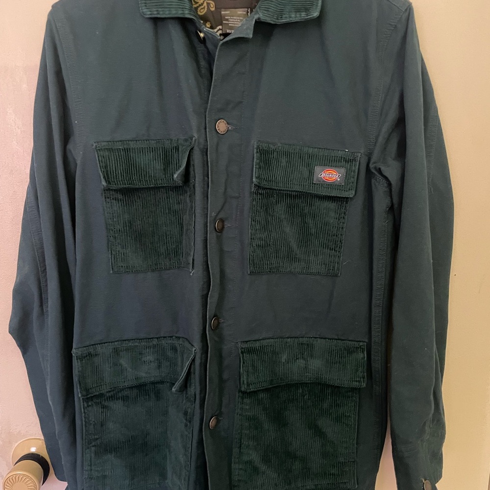 Dickies Green Military Field Jacket Utility Design